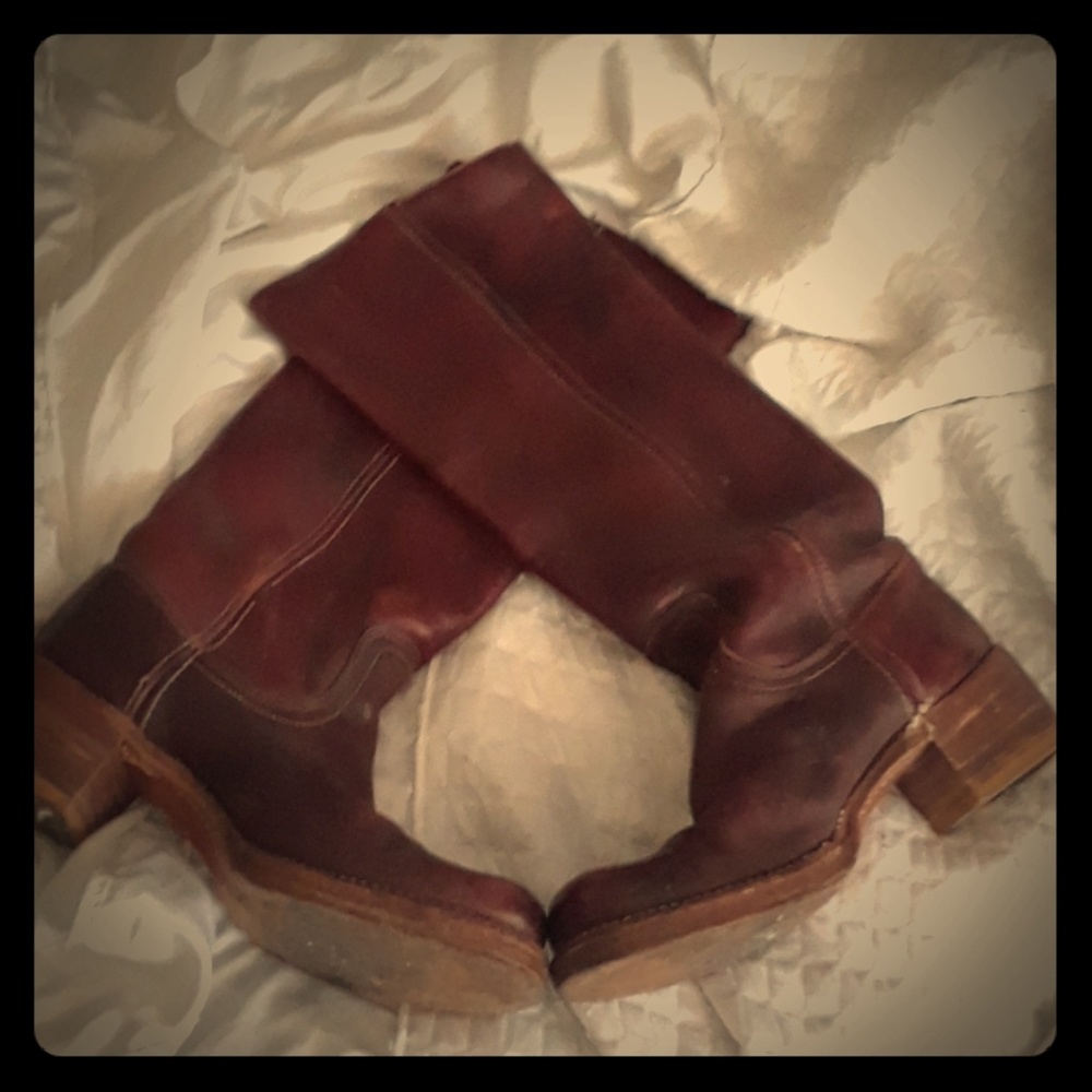 FRYE BLACK LABEL VINTAGE BOOTS SZ 8B EUC